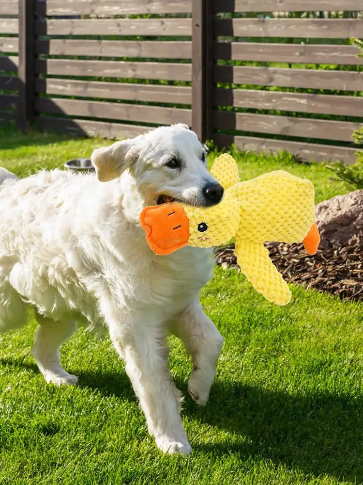 Pet Plush Toy Dog Calming Duck Stuffed Duck Toys Chew Toy Fun Dogs Interactive Toy Squeaky For Puppy Pet Teeth Pet Supplies