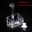 Hanging Fish Tank Crystal Acrylic Pot Polka Aquarium Decoration Water Planting Cylinder Cup Feeding Accessories with SuctionCup