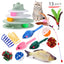 Cat Toys Mouse Shape Balls Foldable Cat Kitten Play Tunnel Chat Funny Cat Tent Mouse Supplies Simulation Fish Cat Accessories