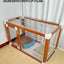 Household Small and Medium Dogs Teddy Pet Dog Fence Visual Cat Cage Dog Fence Indoor Panoramic Transparent Dog Cage