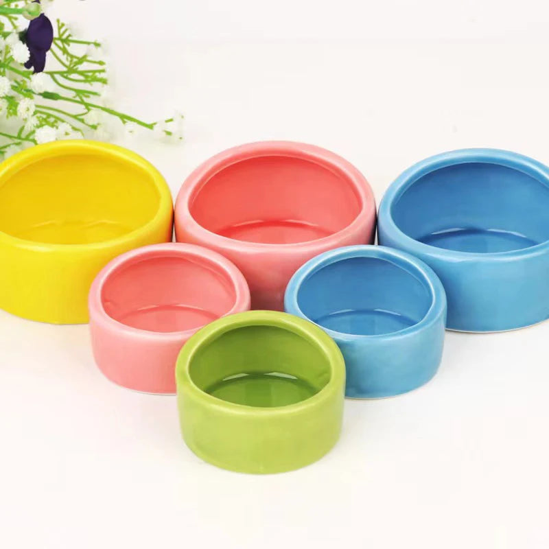 Imitation Ceramic Bird Feeder bowl Plastic Parrot Feeding Food Drinking Bowl for Parakeet Lovebird Finches Bird HamsterSupplies