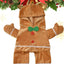 Gingerbread Man Dog Costume Soft Puppy Costume Hoodie Christmas Puppy Gingerbread Transformation Clothes For Cats Dogs