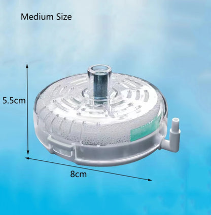 Round Aquarium Fish Tank Filter Transparent Biochemical Sponge Filter Aquarium Water biological Filter Submersible Water Pump