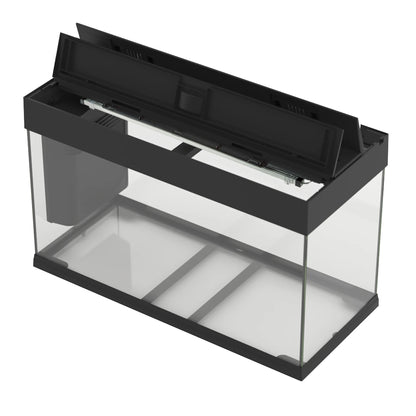 Ferplast Dubai 100 LED - 190 L. Glass Aquarium with Two LED Lamps, Internal Filter and Heater. 2 Colours.