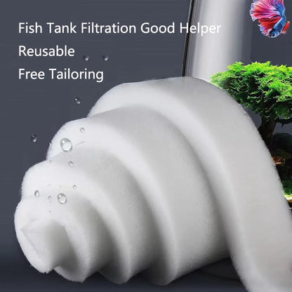 Practical Biochemical Aquarium Cotton Sponge Fish Tank Filtration Foam Spongs Aquarium Accessories Water Filter Cotton Pad Mat