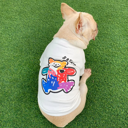 The New Dog Costume  Dog Clothes for Small Dogs Parent-child Wear Spring and Autumn Pure Cotton Three Colors Seven Sizes