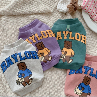 Leisure Cartoon Pet Dog Winter Clothes Winter Warm Protective Sweatshirts for Chihuahua Kitten Coats New Year Large Dog Clothing