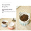 Cat Bowl Ceramic High Foot Diagonal Mouth Neck Protection Cat Food Bowl Large Diameter Drinking Bowl Anti Overturning Cat Food B
