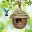 Creative Handmade Grass Hummingbird Houses, Yard Decoration, Nesting for Home, Patio, Porch, Tree, Courtyard, Yard