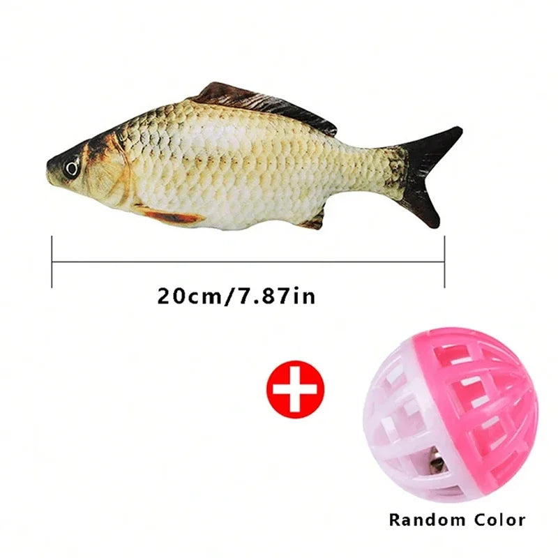 1set/2pcs Simulation Fish Cat Toys For Grinding Teeth And Playing Cat Entertainment Toys Decompression Toys Interactive Toy