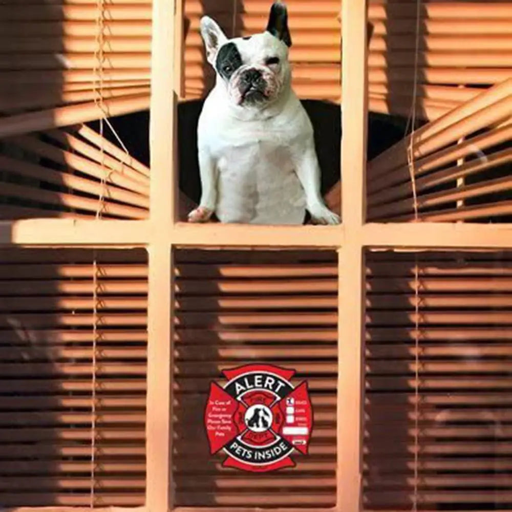 10PCS Pet Alert Stickers Pets Inside Fire Rescue Stickers Save Our Pets Emergencies Pet Inside Decal Emergencies Danger Decals