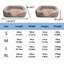 Cozy Plush Dog Sofa Bed Square Beds Washable Warm Pet Cushion Orthopedic Lounger Fluffy With Zipper Cover