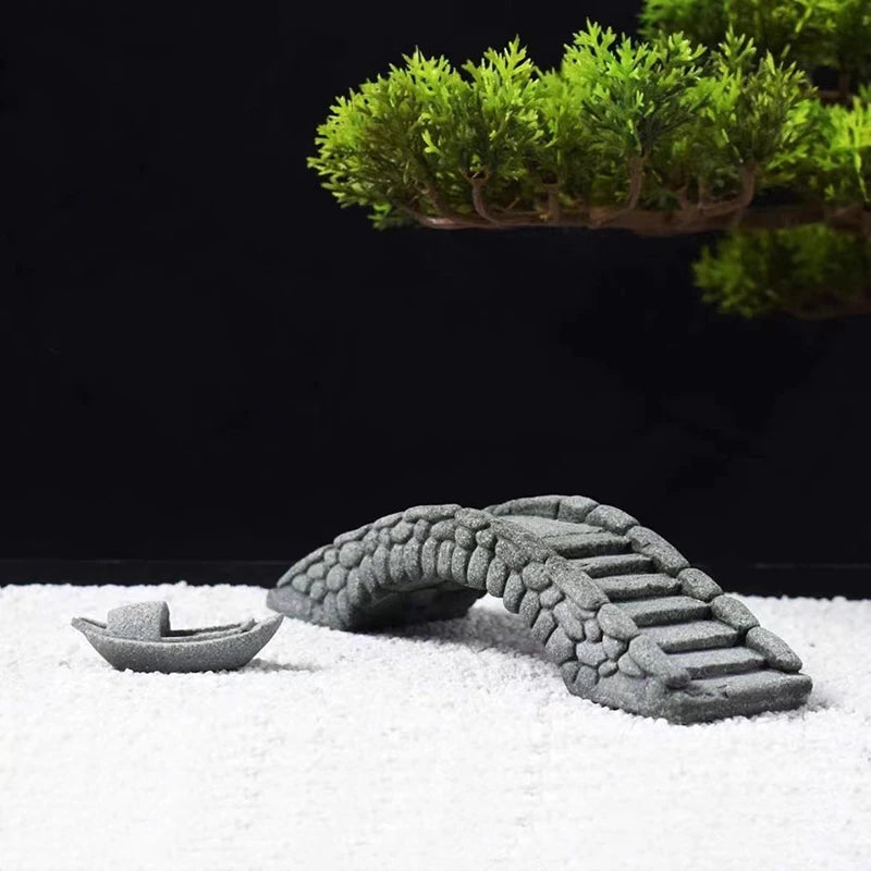 Resin Small Bridge Aquarium Ornaments Decoration Artificial Mountain for fish Tank Resin Aquarium Ornament Fish Tank Background