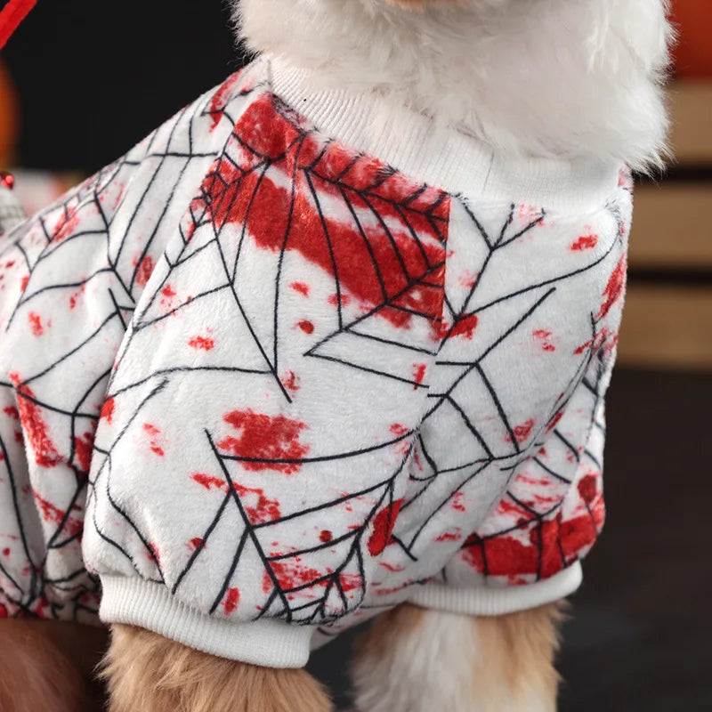 Halloween Dog Costume Funny Dog Clothes Terror Spider Skull  Pet Dog Dress Puppy Jumpsuit Chihuahua Bichon Dachshund Dog Outfits
