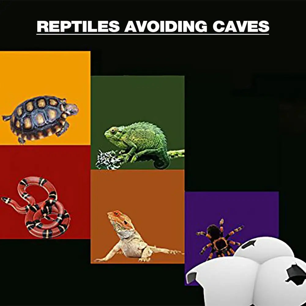 Gecko Hide Egg Shape Reptile Simulation Rock Cave Hideouts, Bearded Dragon Hideout Decorative Ornament for AquariumsTerrariums