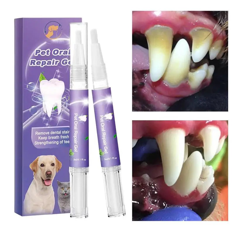 Pet Oral Gel Pet Oral Repair Gel Cleaning Dog Cat Teeth Natural Teeth Cleaning Tools Dental Stain Cleaning Pen Care Cleaner