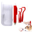 4PCS Dog Tick Remover Tool Tick Remover Tweezers Tongs Hooks Set Flea Remover Comb Lice Supplies for Pet Dog Cat Human Horse