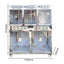 304 stainless steel dog cage multi-layer pet display cabinet display cage pet store foster cage pet hospital inpatient cag