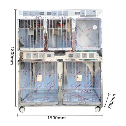 304 stainless steel dog cage multi-layer pet display cabinet display cage pet store foster cage pet hospital inpatient cag