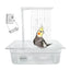 Bird Shower Box Automatic Shower Tub Multipurpose Bird Bathtub Parrot Bath Box For Pet Brids Parakeet Cleaning Supplies