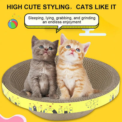 Bowl-shaped Crumb-free Corrugated Paper Cat Scratching Board And Cat Bed Wear-resistant Environmentally Friendly And Safe Claw