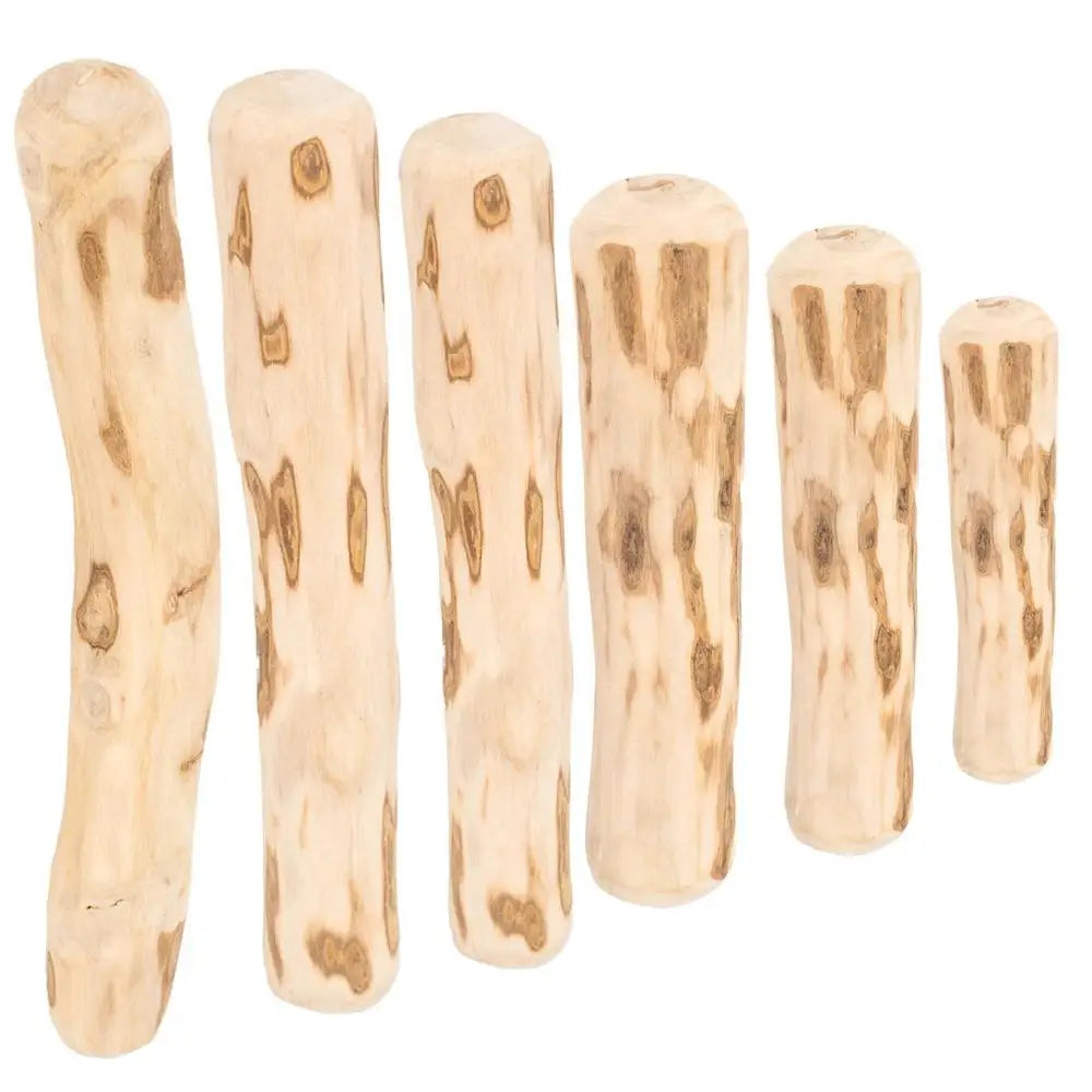 Real Wooden Dog Chew Toys Safe Interactive Pet Chew Stick Natural Dog Teeth Cleaning Hard Portable Sticks For Puppy Travel Toy