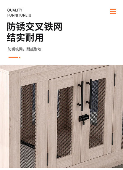 Yut four seasons universal wooden kennel cat litter pet litter indoor wild kennel large, medium and small dog kennel cat house