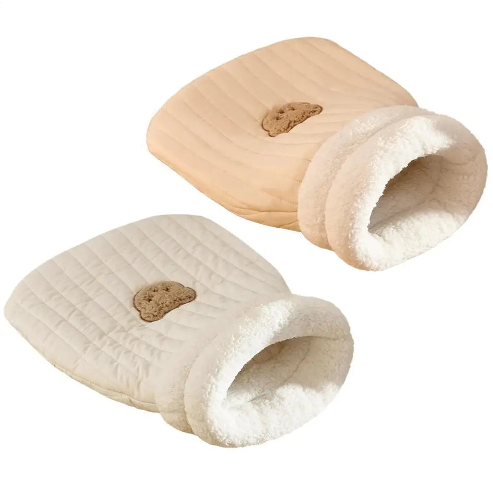 Cat Sleeping Bag Sleeping Bag Semi-Enclosed Cats Dogs Warming Pad Soft Cat Bed Lovely Cat Nest Pet Supplies for Cats and Dog