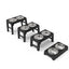 Elevated Stainless Steel Pet Feeding Bowls Height Adjustable Dog Bowl with Stand Cat Bowls Food Water Set with Two Bowls