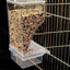 Bird Feeders Parakeet Feeders For Bird Cage Automatic Parrot Feeder Drinker Clear Acrylic Splash-Proof Bird Feeder