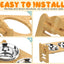 Elevated Dog Bowls Bamboo Tilted Adjustable Dogs Feeder Stand with Stainless Steel Food Bowls for Puppies Cats Pet Accessories