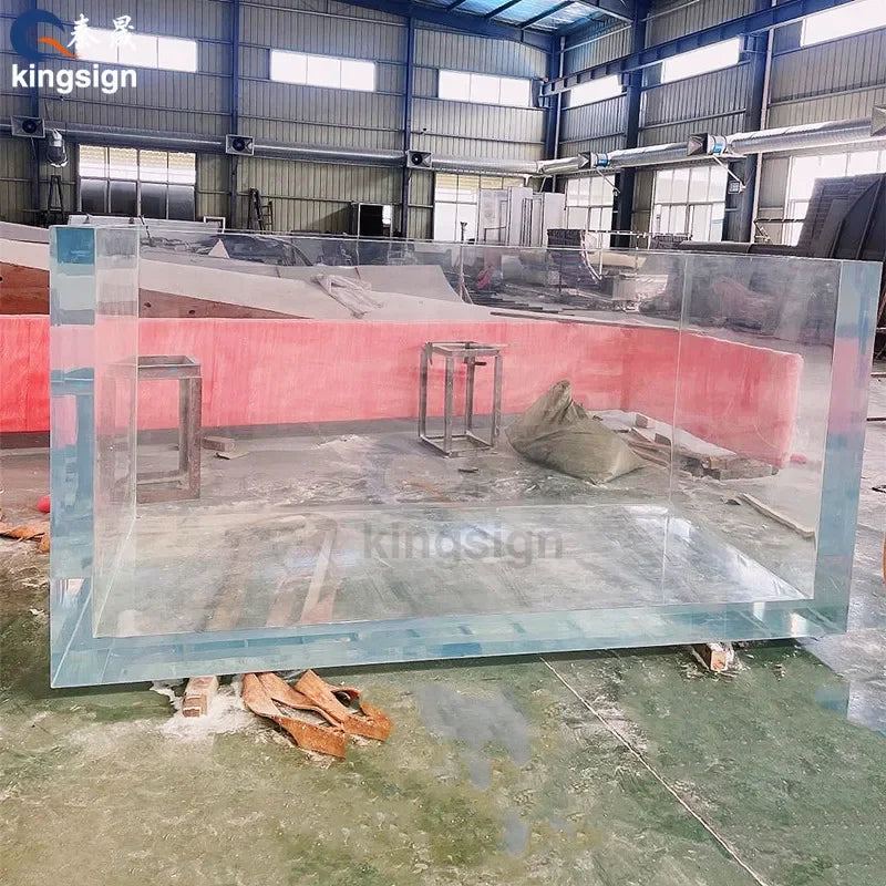KINGSIGN  huge glass tank jellyfish aquarium high quality acrylic glass tank customized plexiglass tank