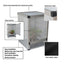 Reptile Detachable Habitat Tank Terrarium Transparent Aluminium Air Screen Cage Front Opening Door Full View Lizard Chameleon