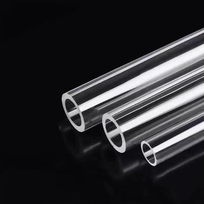 High Transperant Aquarium Water Pipe PETG Acrylic Hard Tube Transparent Rigid Tubing OD 6mm 8mm 10mm 12mm 50CM Clear 5Pcs/lot