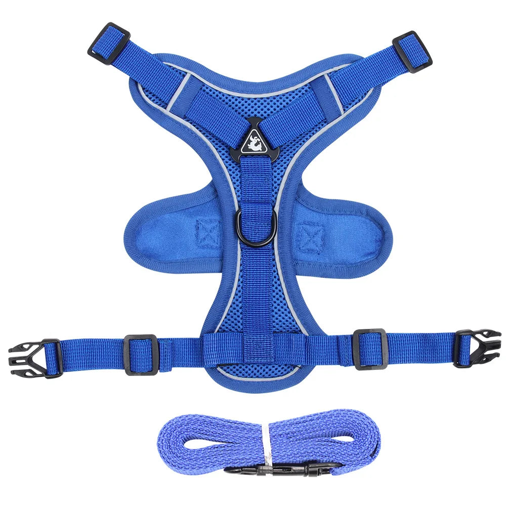 Dog Harness for Big Dog Vest Fashion Chest Strap Reflective and Breathable Cat Walking Rope Dog Rope Cat Harness