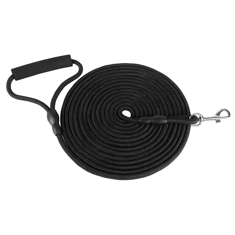 Dog Check Cord 5M 10M Leash Floatable Extra Long Pet Dog Training Rope with Soft Handle for Camping Playing Backyard Beach Lake