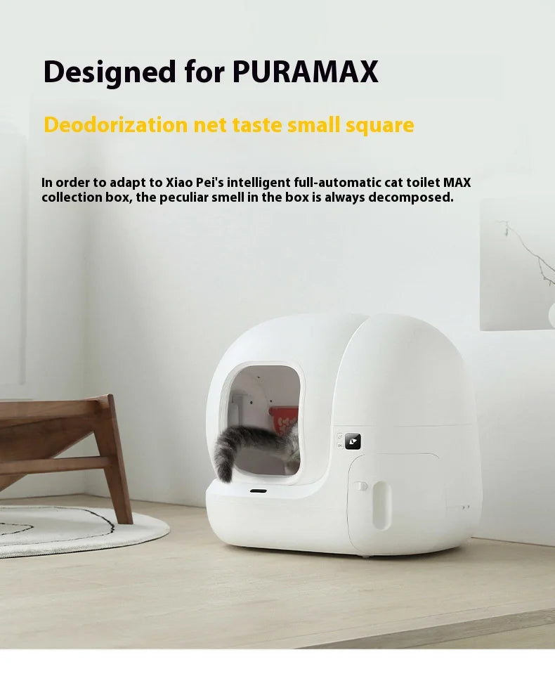 Pet deodorizing small square N50 automatic cat toilet MAX uses deodorizing agent to remove odors