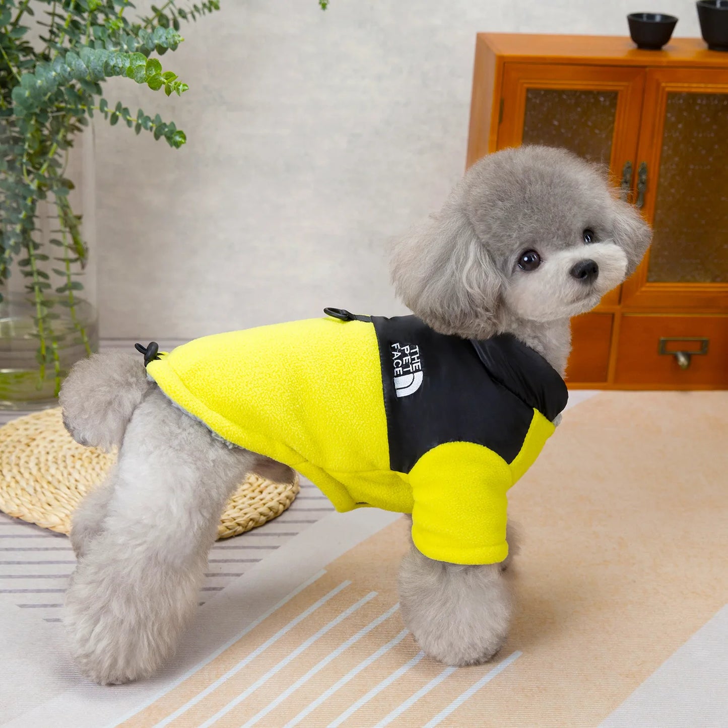Fleece Dog Jacket Winter Warm Thicken Sherpa Lined Dog Coat for Small Dogs Beagle Puppy, Cold Weather Pet Apparel Winter Clothes