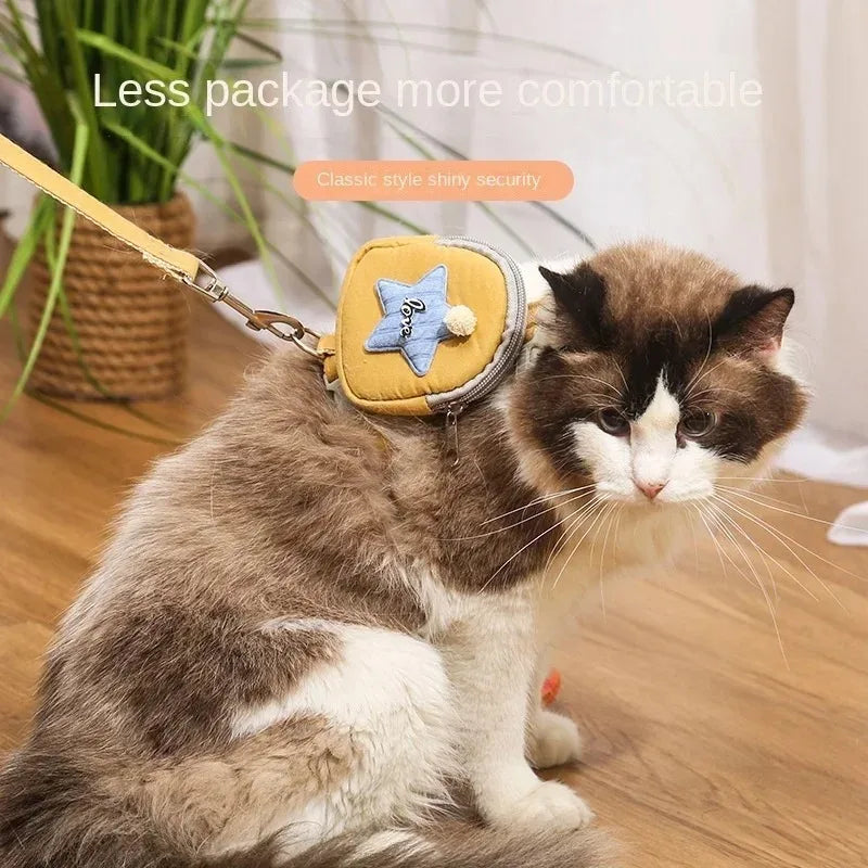 Dog Harness No Pull Leash Cats Collar Set Pet Accessories Double Strap for Dogs Choker Small Suit Accessories Collars Pet