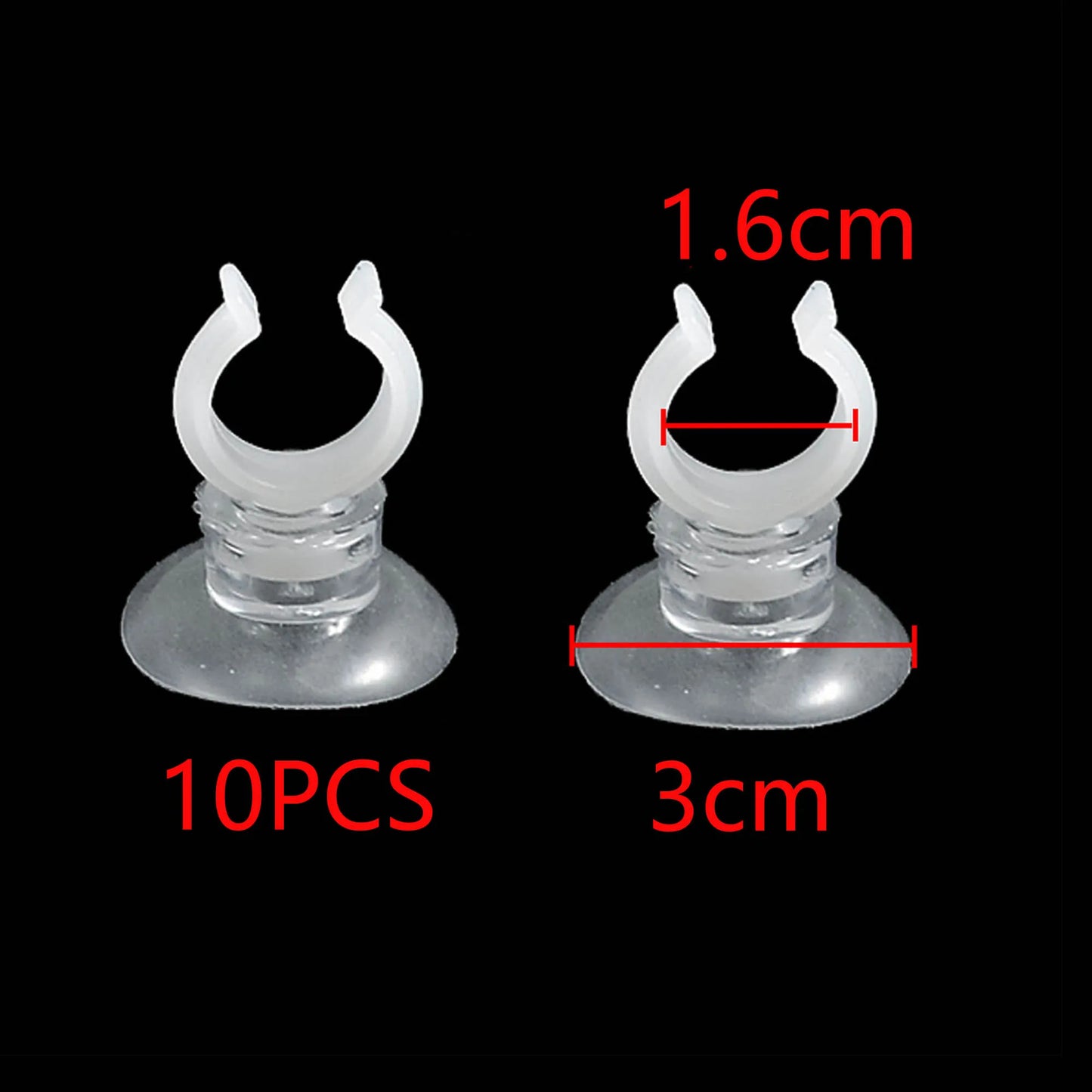 UXCELL Aquarium Clear Suction Cup Airline Tube Holders Clips Air Line Pipe Wire Holder Used Sucker Fish Tank Pump Accessories