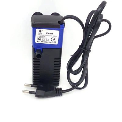 4W Mini Submersible Aquarium Filter Fish Tank Internal Filter Pump Water Flow Circulation Add Oxygen For Fish Turtle Tank Supply
