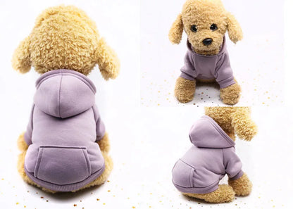 Winter Pet Doggy Clothing Leisure Small Dogs Hoodies Coat for Puppy Soft Warm Cat Dog Sweater Sweatshirt Teddy Chihuahua Clothes