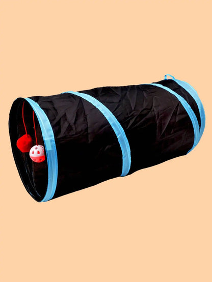 1pc Cat Tunnel Toy, Foldable Polyester Cloth, Rolling Tent,cat Tunnel Cat Toy