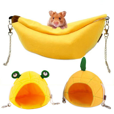 Cute Hamster Bird Cage Hammock Winter Warm Little Pet House Home for Sugar Glider Chipmunks Parrot mascotas Sleeping Bags Beds