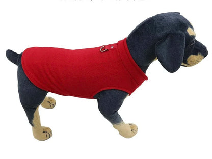 Soft Fleece Dog Vest Puppy Cat Clothes Spring Winter Outdoors Warm Vest Sweater Costumes Jacket Yorkshire Clothes For Small Dogs