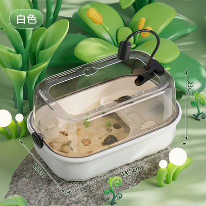 Turtle Special Tank Household Ecological Turtle Feeding Box with Platform Climbing Platform Breeding Box Reptiles Terrariums