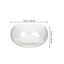 Round Fish Tank Simple Bowl Vase Glass Drum Hydroponic Plant Terrarium Clear Office