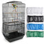 Mesh Bird Cage Cover Shell Skirt Net Easy Cleaning Seed Catcher Guard Bird Cage Accessories Nylon Parrot Bird Cage Net