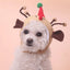 Warm Fleece Cartoon Pet Hat for Cat Christmas Keep Warm York Dog French Bulldog Head Wear Snowman Deer Winter Pet Accessories