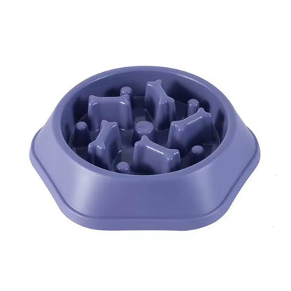 Slow Feeder Dog Bowls Slow Eating Pet Bowls Puzzle Anti-Gulping Interactive Bloat Durable Preventing Choking Healthy Dogs Bowl